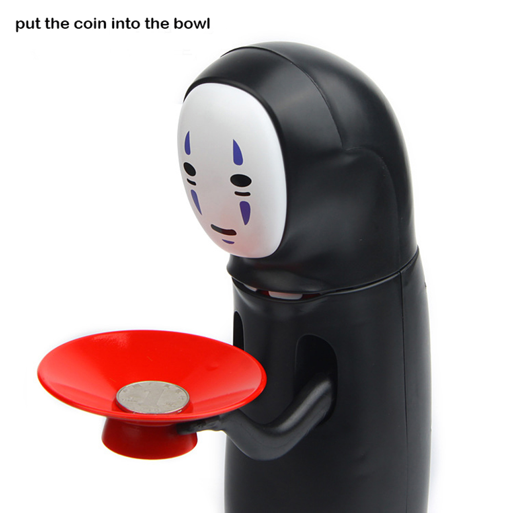 No Face Man Money Box with Sound Action Figure Toys Saving Pot Kids Toys