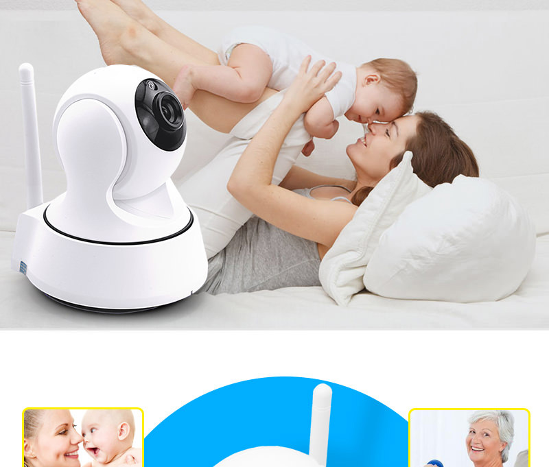 VESKYS C200 1080P WiFi IP Camera 2.0MP CMOS PnP Baby Monitor APP Control Two-way Audio Security Camera -White