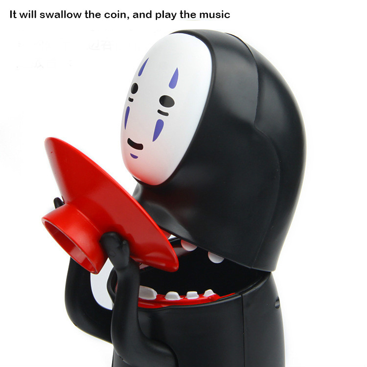 No Face Man Money Box with Sound Action Figure Toys Saving Pot Kids Toys