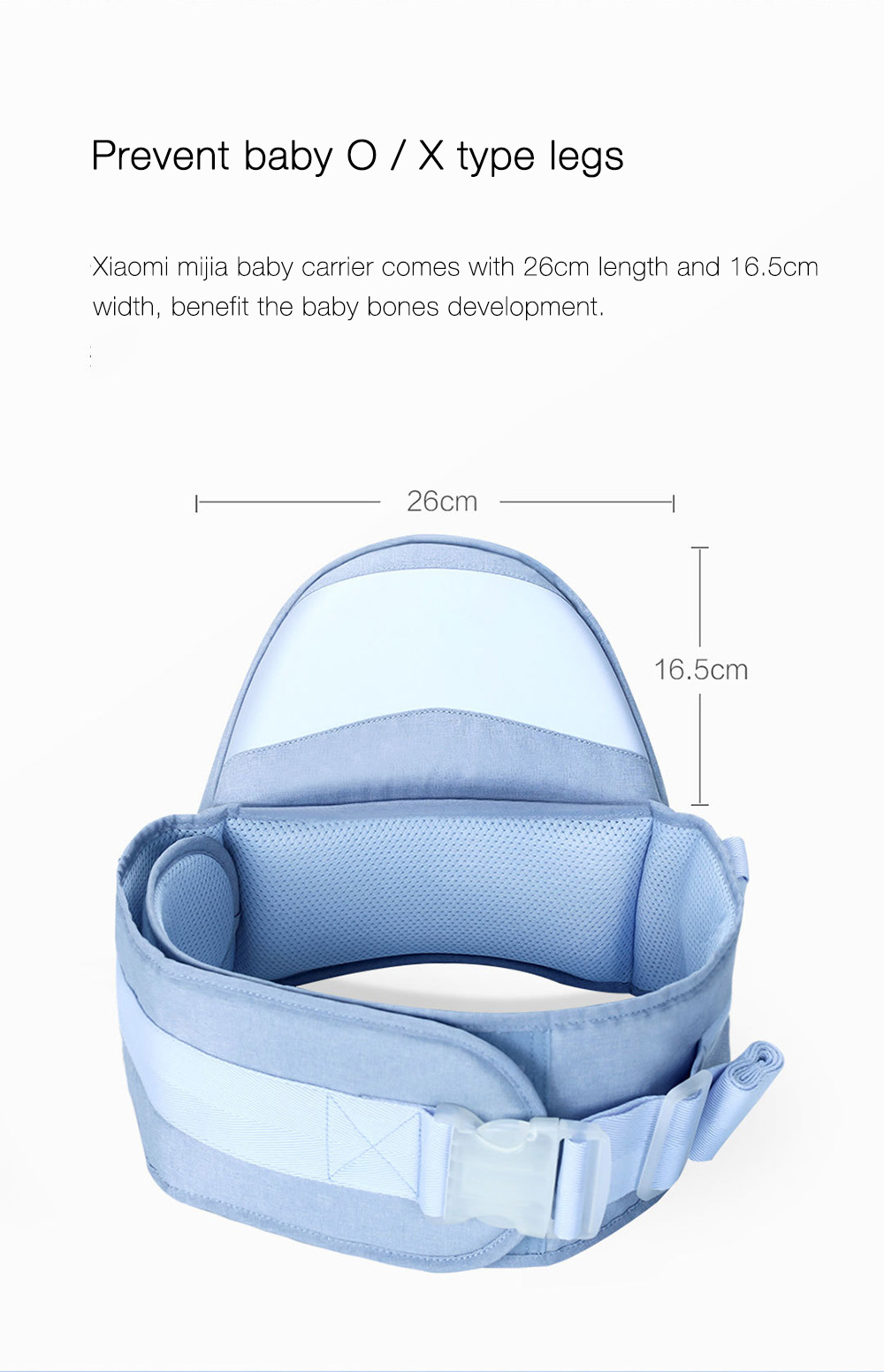 Xiaomi Mijia Xiaoyang Multi-functional Baby Carrier Hip Seat 360 Degree Ergonomic Spine Protection Backpack Kangaroo Rucksack -Blue