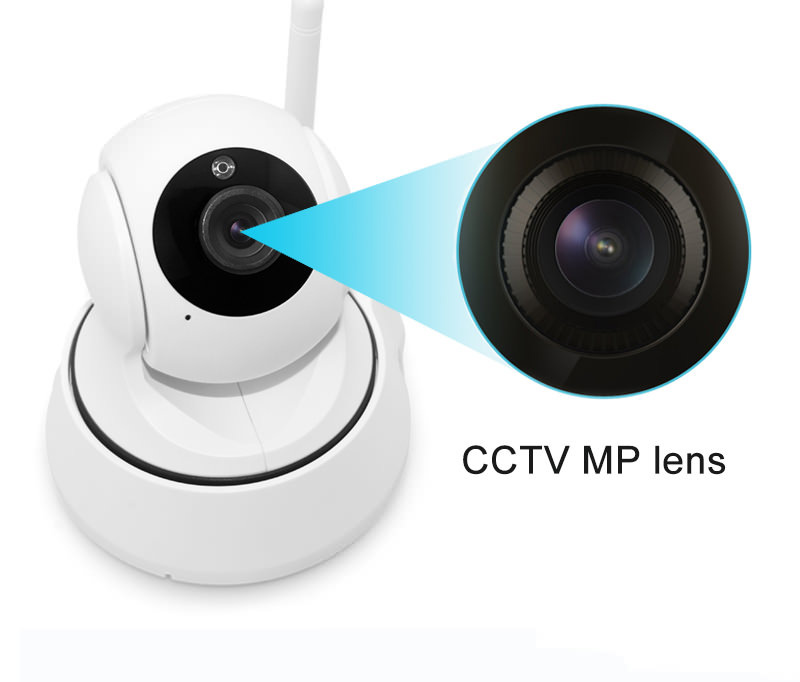 VESKYS C200 1080P WiFi IP Camera 2.0MP CMOS PnP Baby Monitor APP Control Two-way Audio Security Camera -White