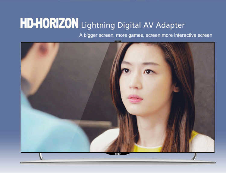 L8M HD-Horizon Lightning Digital AV Adapter HD Conversion Lightning to HDMI Output Adapter - White
