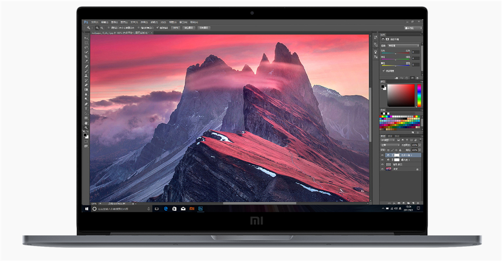 Xiaomi Mi Notebook Pro 15.6" Fingerprints Intel Core i7-8550U 4.0GHz 16GB RAM 256GB SSD ROM Windows 10 4 NVMe SSD USB-C HDMI - Space Gray