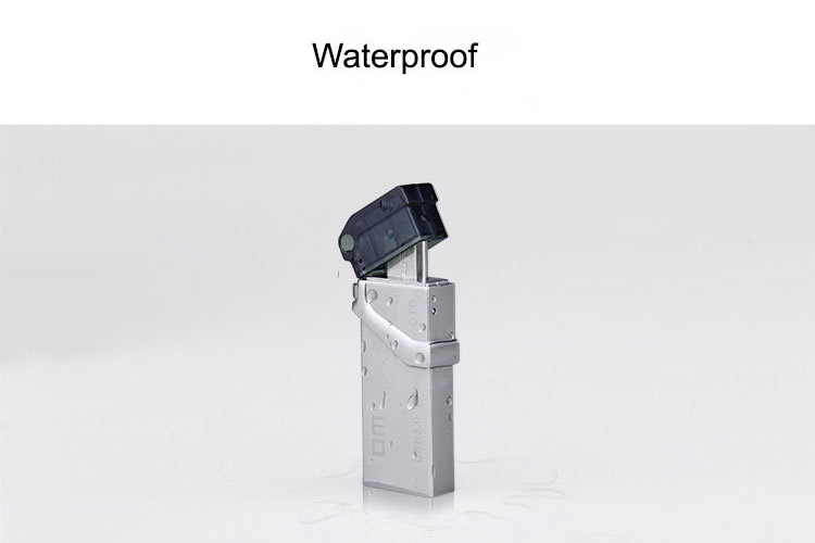 DM PD006 OTG USB 3.0 64GB USB Flash Drive Micro USB Portable Metal USB Stick - Silver