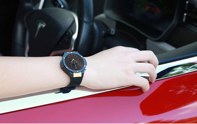 H2 Smart Watch MTK6580 IP68 Waterproof 1.40 inch 400*400 GPS Wifi 3G Heart Rate Monitor 16GB+1G for Android IOS - Black
