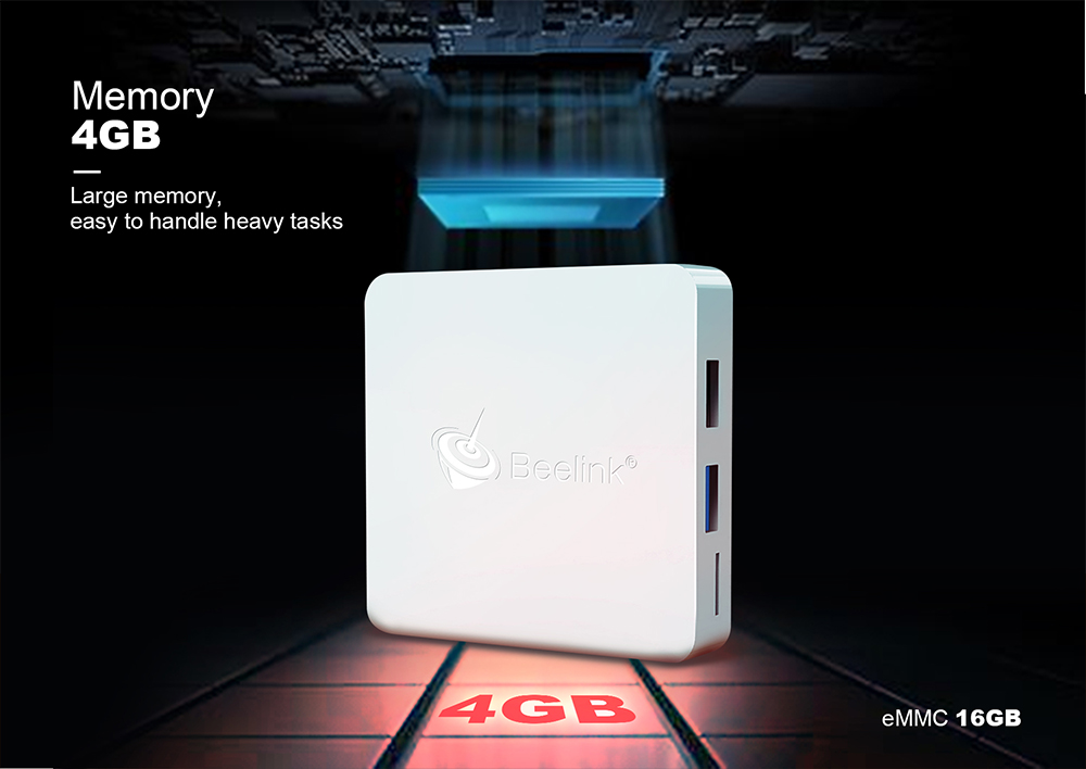 Beelink A1 Android 7.1.1 KODI 17.3 4GB/16GB RK3328 4K HDR TV BOX 802.11ac WIFI Bluetooth 1000M LAN USB3.0