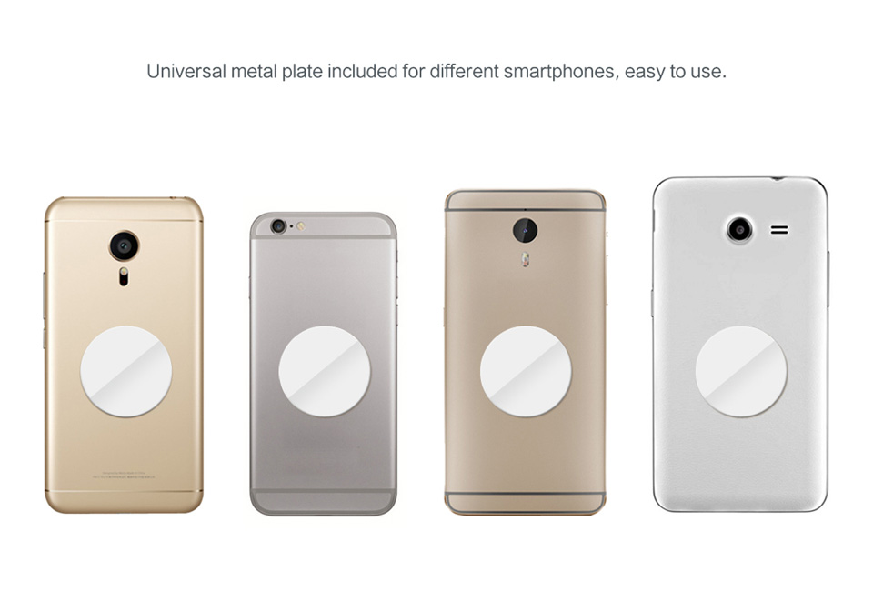 Rock Car Magnetic Phone Stand 360 Degree Rotatable Vehicle Vent Mounted Phone Bracket Holder - Gold