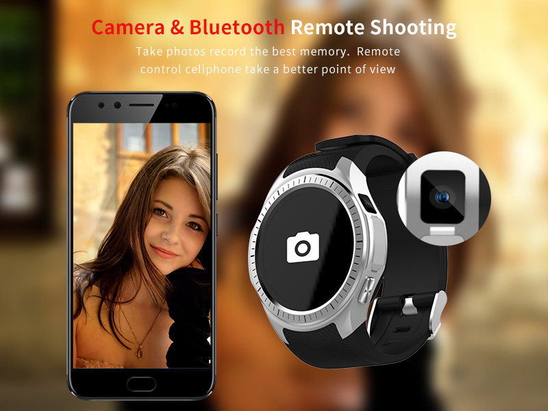 L1 GPS Bluetooth MTK2503 64MB RAM 128MB ROM 16GB TF Card SMS Reminder Siri Multi-mode Sports Smart Watch - Black