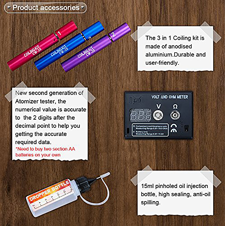 JAKEMY JM-P16 12 in 1 Electronic Cigarette DIY Repair Tool Set