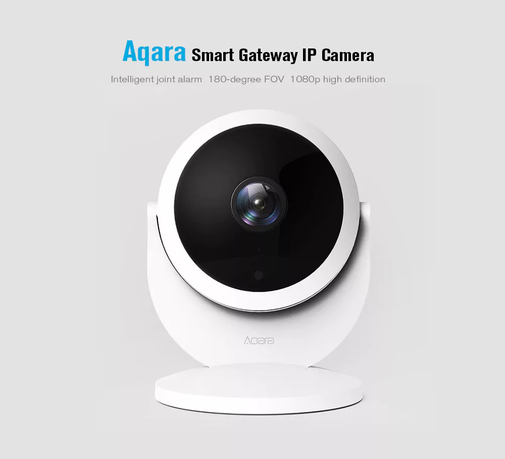 Xiaomi Mijia Aqara Smart 1080P IP Camera Linkage Alarm 180 Degree Zigbee Night Vision Home Security Camera -White