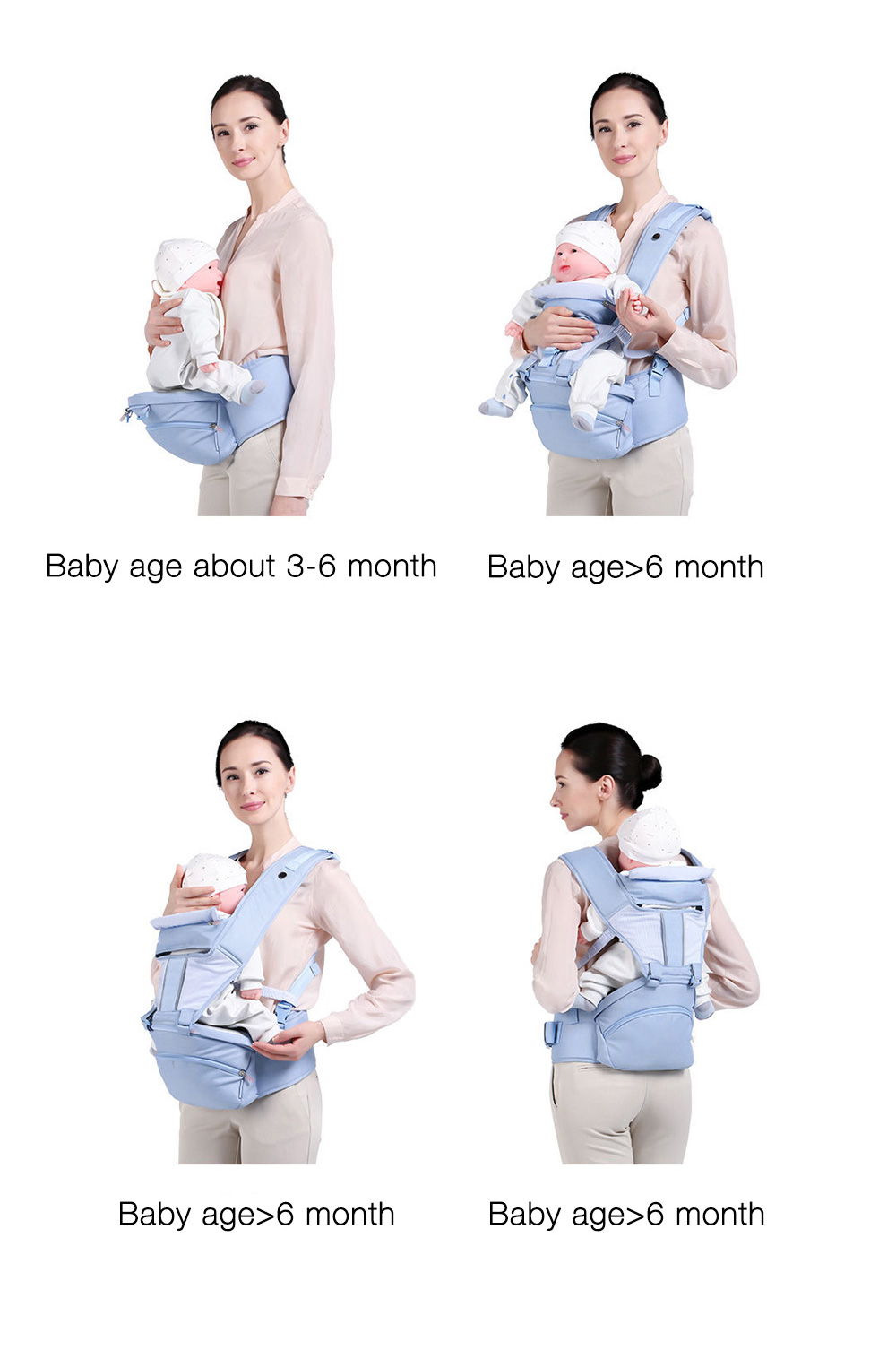 Xiaomi Mijia Xiaoyang Multi-functional Baby Carrier Hip Seat 360 Degree Ergonomic Spine Protection Backpack Kangaroo Rucksack -Blue