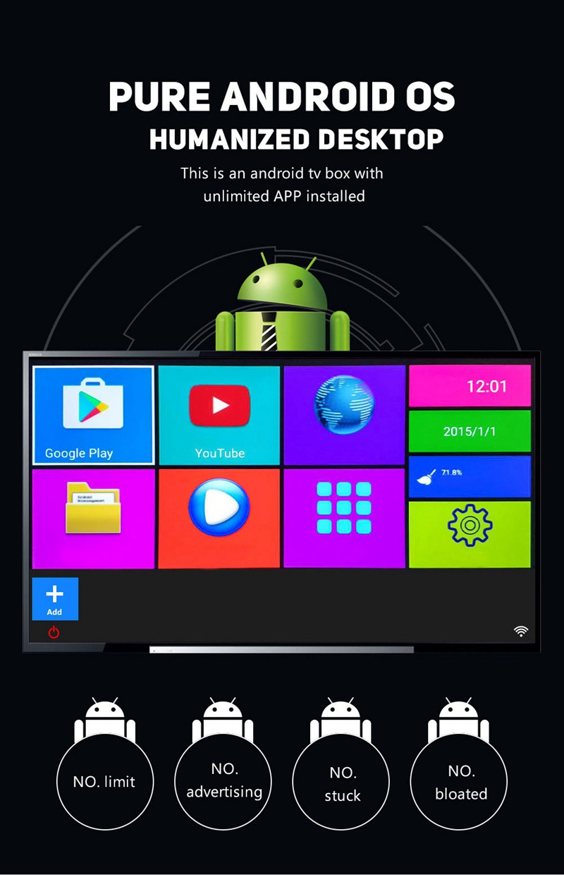 Z69 MINI KODI 17.3 2GB/16GB Android 7.1.2 Amlogic S912 4K 3D Blu-ray TV BOX 2.4G WIFI LAN HDMI