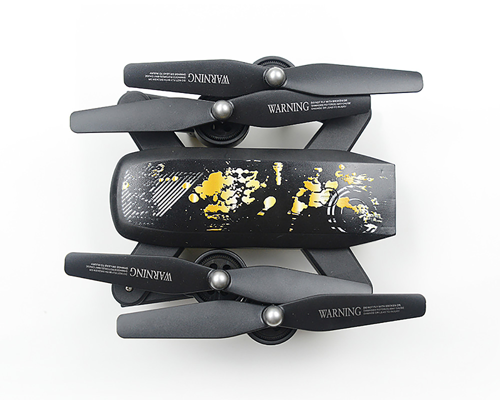 DA MING DM107S WIFI FPV Foldable Drone with 2MP Wide-angle Camera Altitude Hold Mode RC Quadcopter RTF - Black