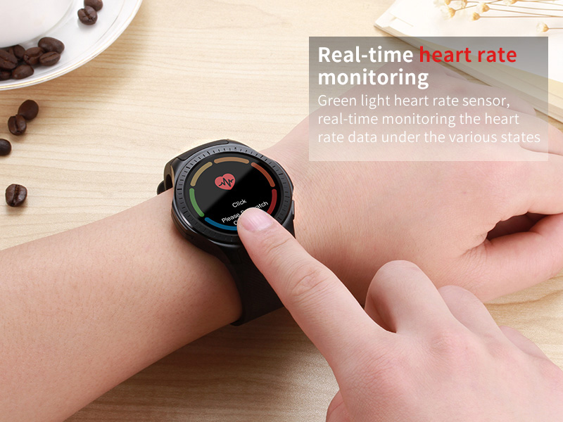 L1 GPS Bluetooth MTK2503 64MB RAM 128MB ROM 16GB TF Card SMS Reminder Siri Multi-mode Sports Smart Watch - Black