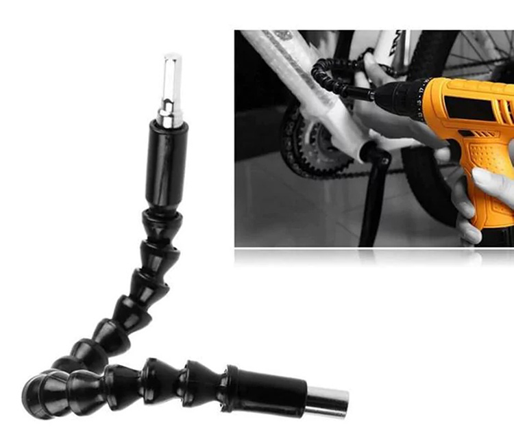 295mm Flexible Shaft Screwdriver Bit Extension Screwdriver Bit - Black