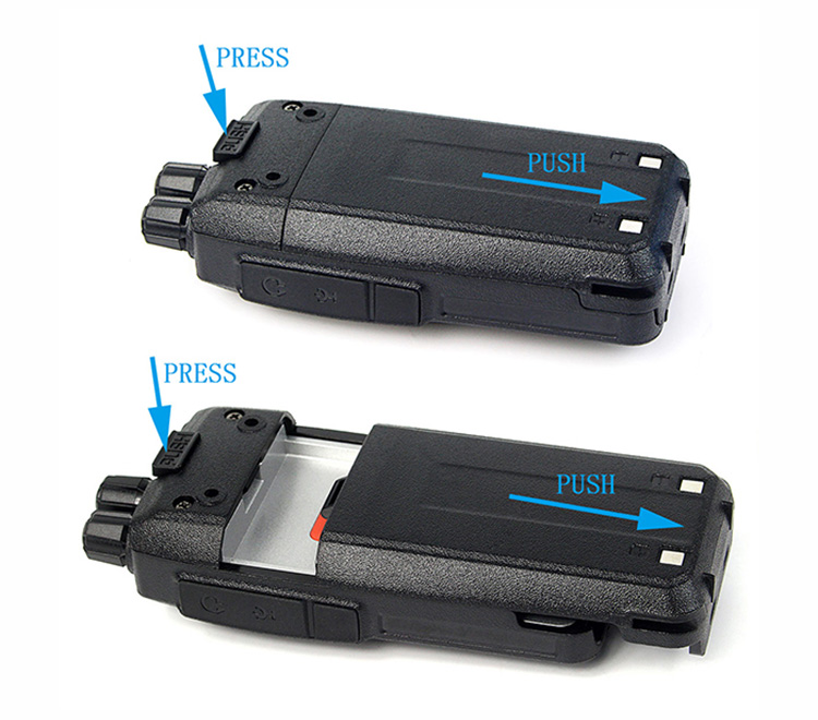 2PCS Retevis RT21 Walkie Talkie IP67 Waterproof Anti-dust Transceiver 5/3/1W VHF+UHF Portable Radio -Black