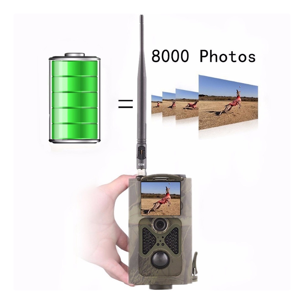 HC-550M Trail Cmaera 2.0 Inch TFT 1080P HD MMS 120 Degrees Wide Angle Infrared Monitoring Hunting Camera - Camouflage