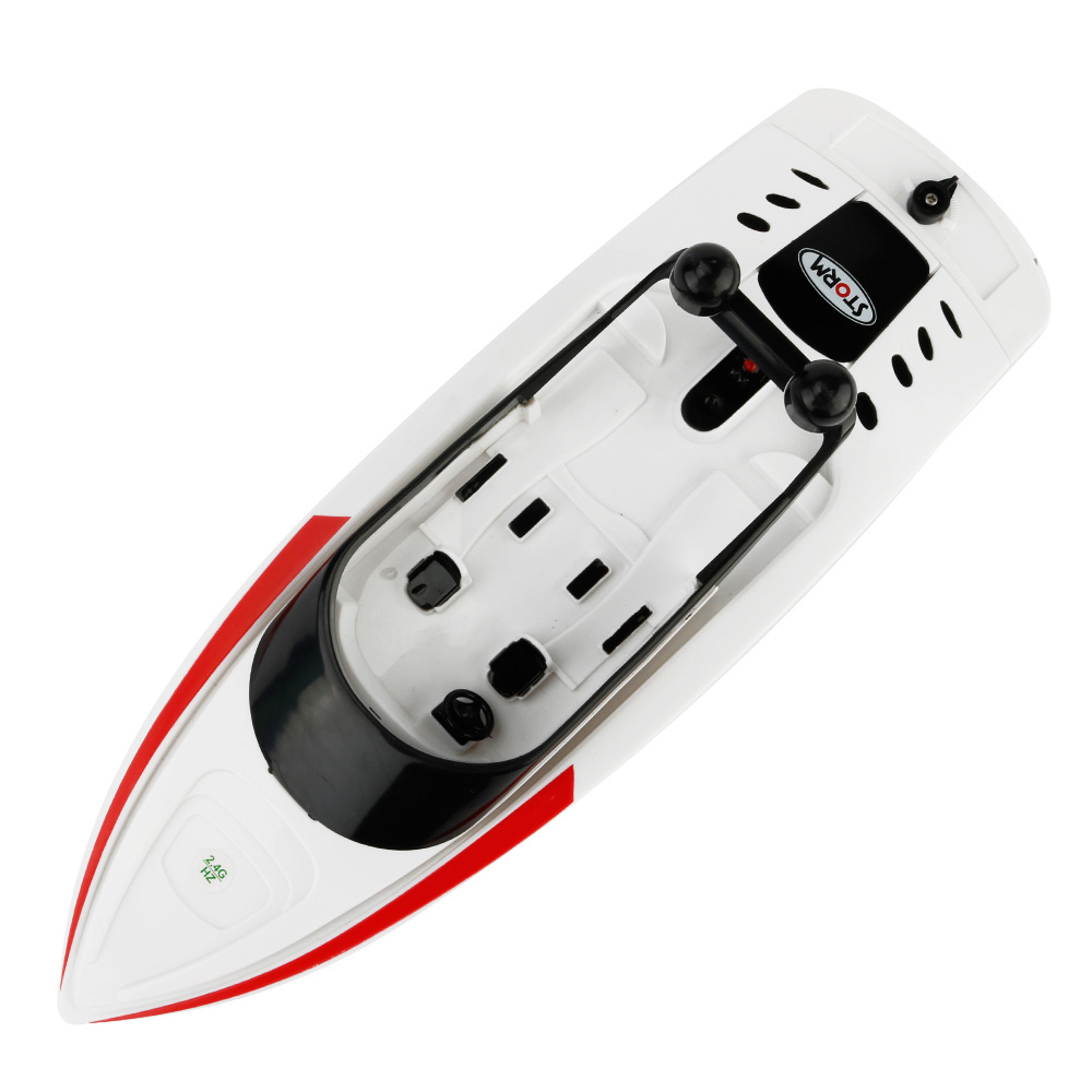 CREATE TOYS 3323 2.4G 4CH Brushed RC Racing Boat RTR - White