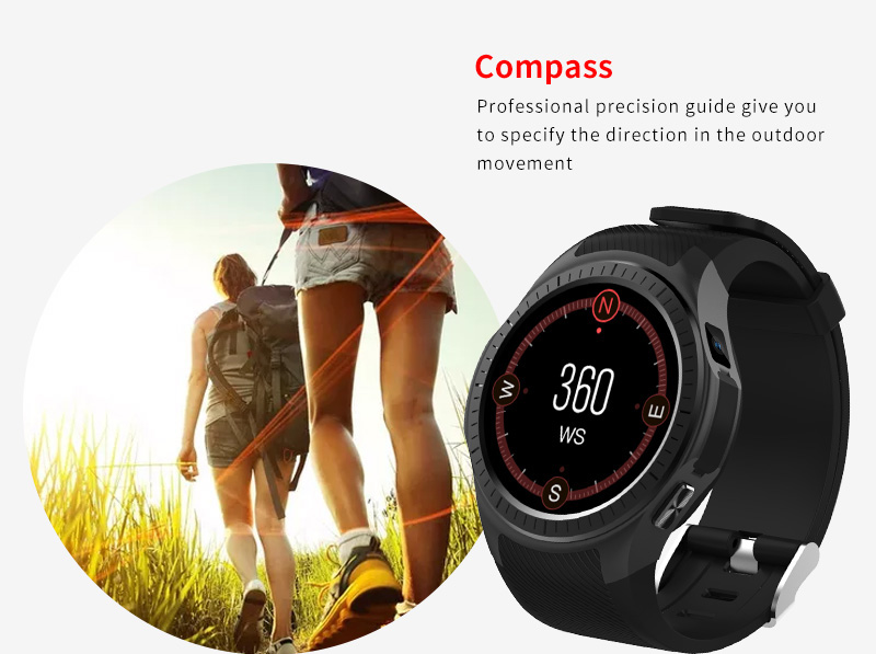 L1 GPS Bluetooth MTK2503 64MB RAM 128MB ROM 16GB TF Card SMS Reminder Siri Multi-mode Sports Smart Watch - Silver
