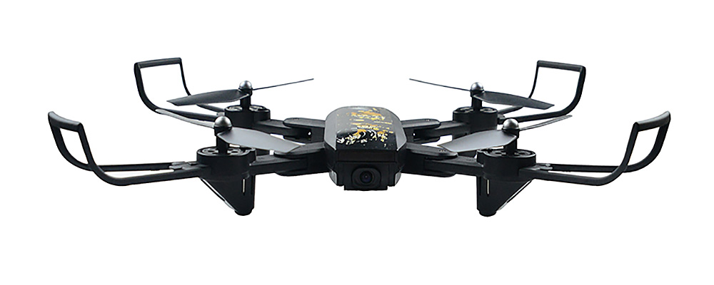 DA MING DM107S WIFI FPV Foldable Drone with 2MP Wide-angle Camera Altitude Hold Mode RC Quadcopter RTF - Black
