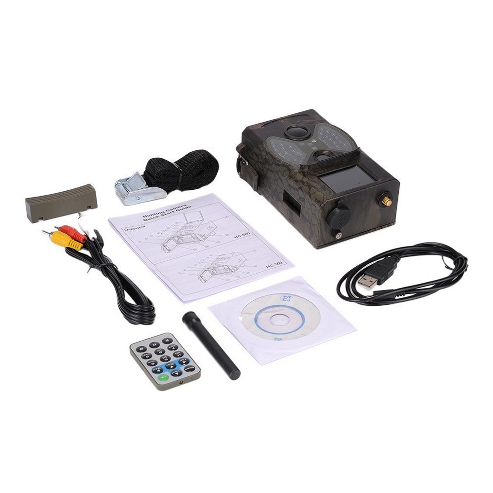 HC-350G Trail Camera 2.0 Inch Color LCD 3G MMS GPRS Wildlife Camera 16MP 1080P Infrared Night Vision European - Camouflage