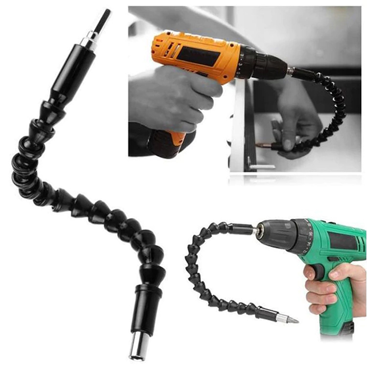 295mm Flexible Shaft Screwdriver Bit Extension Screwdriver Bit - Black