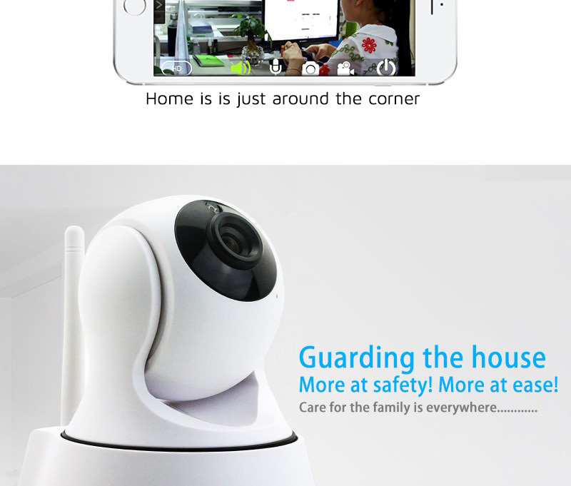 VESKYS C200 1080P WiFi IP Camera 2.0MP CMOS PnP Baby Monitor APP Control Two-way Audio Security Camera -White