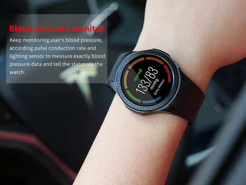 L1 GPS Bluetooth MTK2503 64MB RAM 128MB ROM 16GB TF Card SMS Reminder Siri Multi-mode Sports Smart Watch - Silver