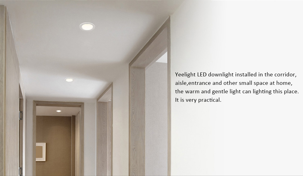 Xiaomi Mijia Yeelight Downlight Warm Yellow Light 3000K Corridor Lamp LED Ceiling Light