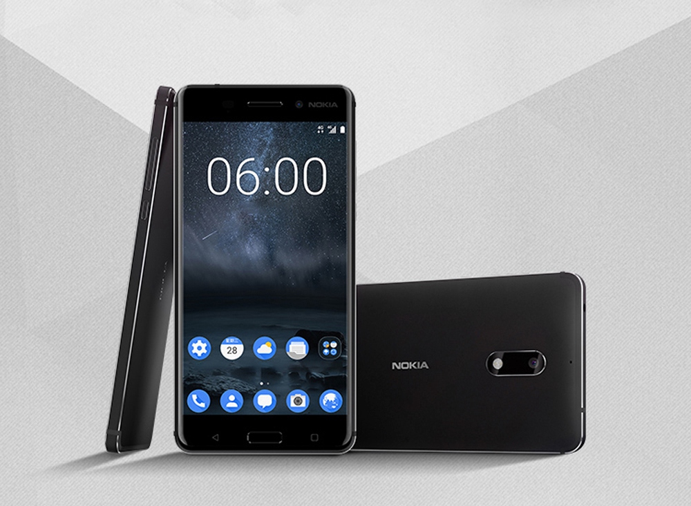 Nokia 6 5.5 Inch 4G LTE Smartphone 4GB RAM 64GB ROM Snapdragon 430 Octa Core 16.0MP + 8.0MP Cam Android 7.0 Touch ID Fast Charge - Silver