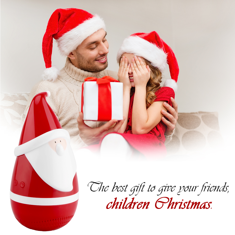 Wireless Bluetooth Mini Speaker Touch Sensor Tumbler Santa Claus Christmas Gift