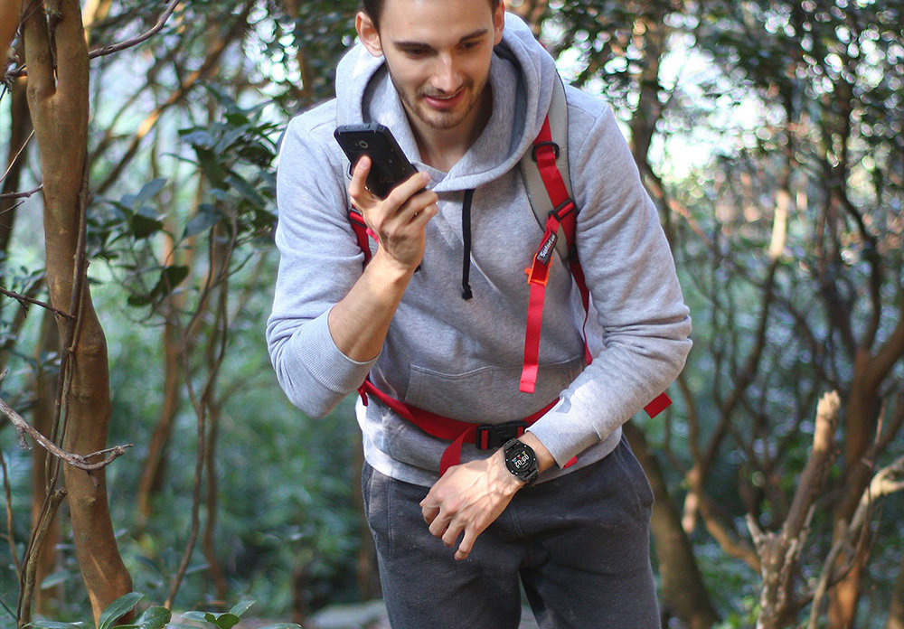 NO.1 F5 Smart Watch Nordic NRF52832QFAA Health Tracker GPS IP67 Water Resistant Heart Rate Detection Bluetooth 4.2 - Black Grey