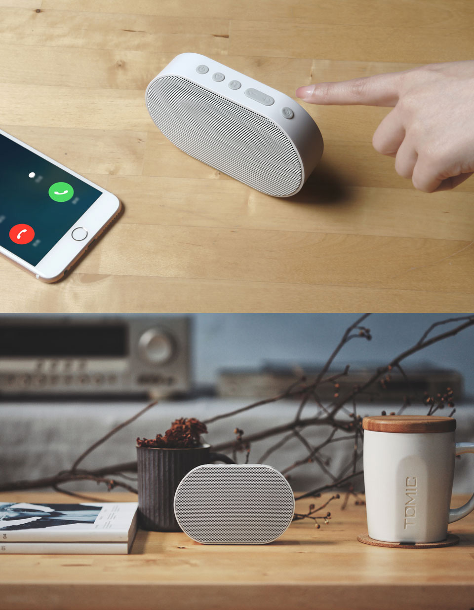 GGMM E2 WIFI Blutooth Dual Wireless Stereo Speaker with Alexa Voice Service Multi-Room Music - White