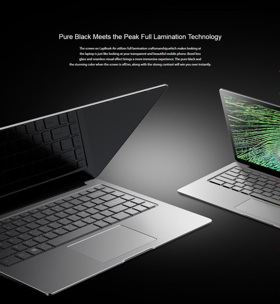 Chuwi Lapbook Air 14.1" Notebook Intel Celeron N3450 2.2GHz Quad Core 8GB 128GB N3450 Silver Windows 10 Home - Silver