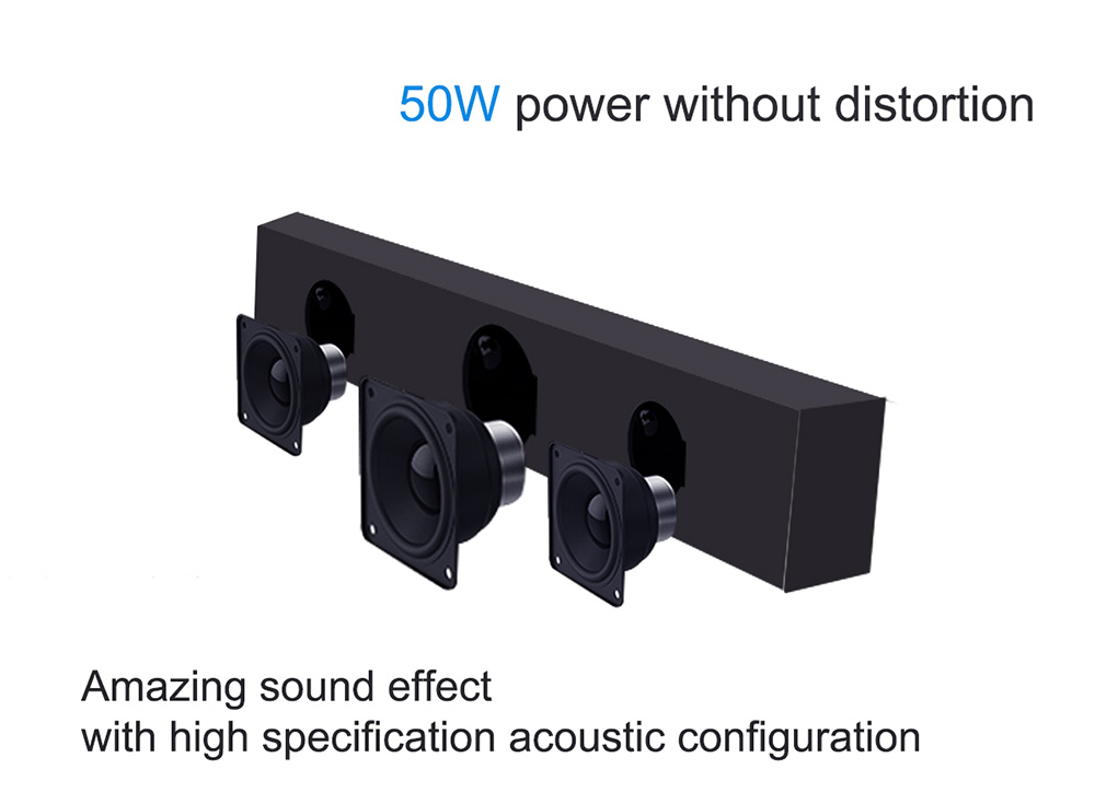 KS2 DVB-T2 Soundbar Hybrid Amlogic S905 Quad Core Android 5.1.1 Internet Smart Audio System 1GB 8GB WIFI Gigabit LAN