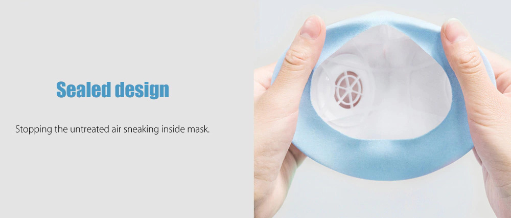 Xiaomi DD11V Cycling Face Mask Filter PM2.5 Respirator Car Exhaust Disposable Anti-haze Anti-pollution - White