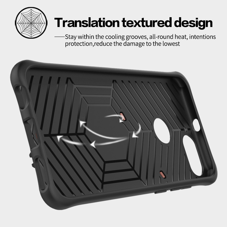 Silver Xiaomi Mi 5X / Mi A1 Case Armour Series 360 Degree Rotating Bracket Stand Cover