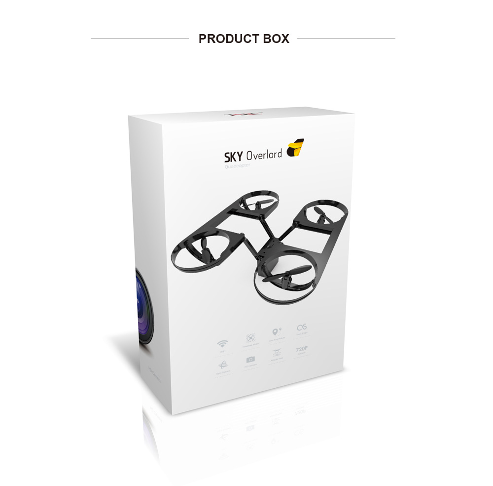 TYRC TY6 WIFI FPV Foldable Drone with 720P HD Camera Altitude Hold Mode RC Quadcopter BNF - Black