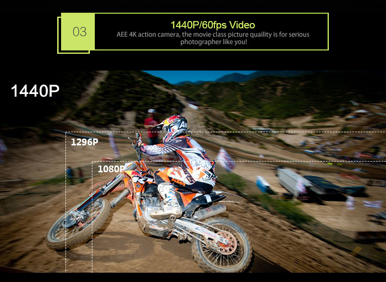 AEE LYFE SHADOW Ambarella A12 Sony IMX078 Diving Action Camera 4K 30FPS WiFi 140 Degree Wide Angle 1050mAh - Black