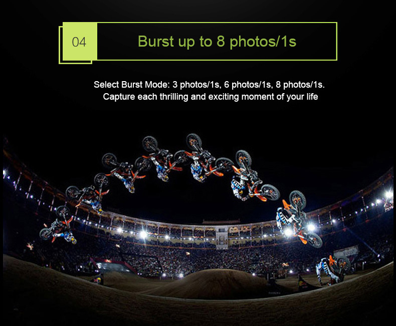 AEE LYFE SHADOW Ambarella A12 Sony IMX078 Diving Action Camera 4K 30FPS WiFi 140 Degree Wide Angle 1050mAh - Black