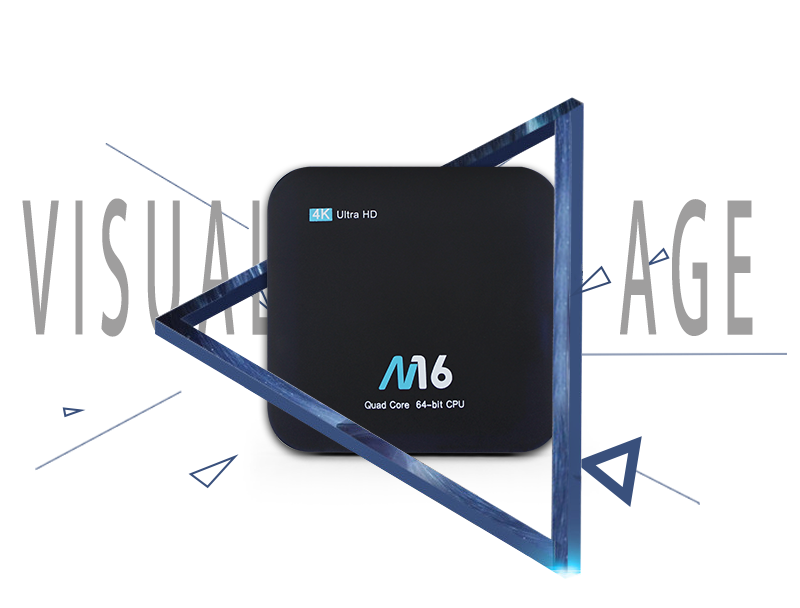 M16 Android 7.1 Amlogic S905X KODI 17.4 2GB/8GB 4K TV BOX WIFI LAN VP9 H.265 HDMI - Black