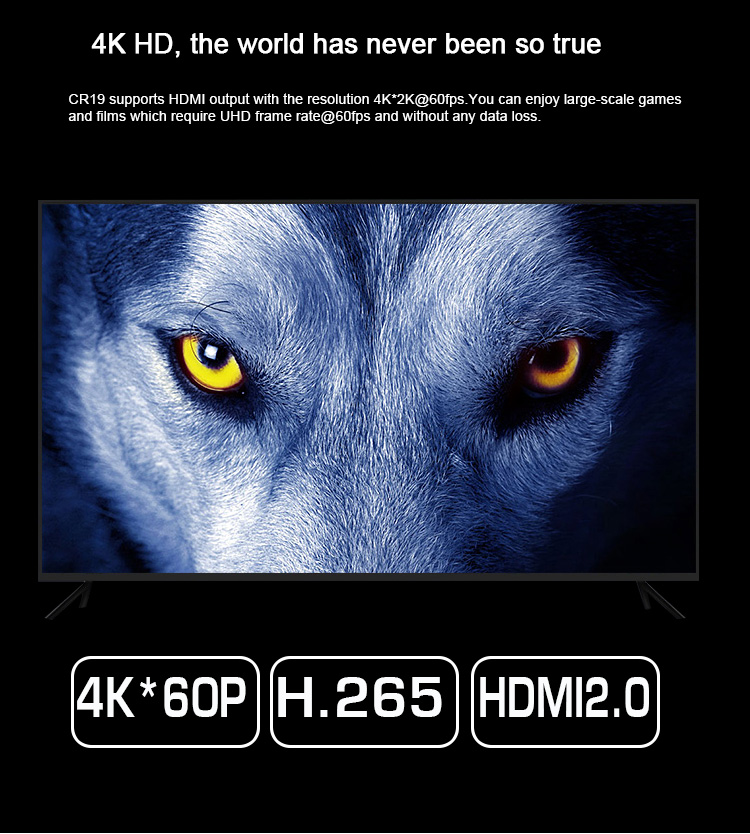 Cloudnetgo CR19 4GB/32GB Rockchip RK3399 Android 7.1 4K KODI 17.4 TV BOX 802.11AC WIFI Gigabit LAN SATA HDMI Type-C USB3.0 Bluetooth