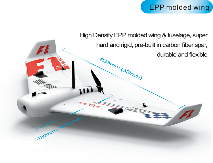 Sonicmodell F1 Wing FPV EPP 833mm Wingspan Racing Wing RC Airplane - PNP