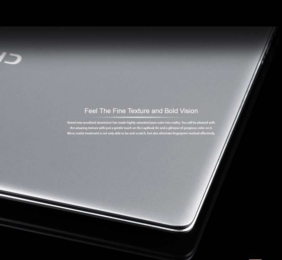Chuwi Lapbook Air 14.1" Notebook Intel Celeron N3450 2.2GHz Quad Core 8GB 128GB N3450 Silver Windows 10 Home - Silver