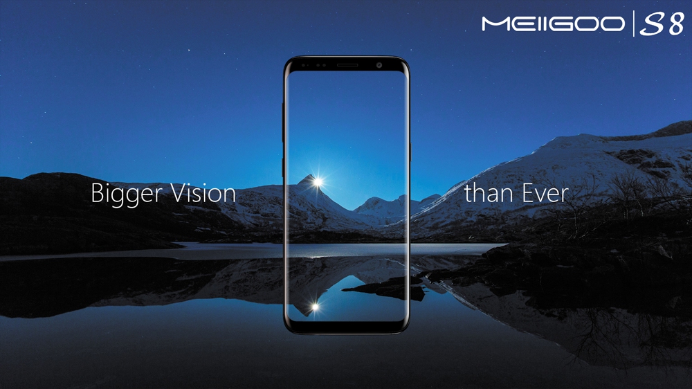 Meiigoo S8 6.1 Inch Smartphone 18:9 FHD+ Screen 4GB 64GB MTK6750T Octa Core 13.0MP + 5.0MP Dual Rear Camera Android 7.0 Touch ID OTG - Blue
