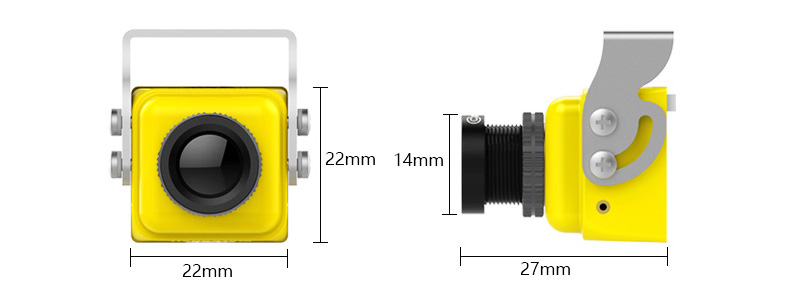 Caddx Turbo Micro S1 D-WDR 600TVL 2.1mm 1/3' CCD Sensor 4:3 Wide FPV Camera PAL - Green