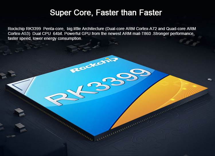 Cloudnetgo CR19 4GB/32GB Rockchip RK3399 Android 7.1 4K KODI 17.4 TV BOX 802.11AC WIFI Gigabit LAN SATA HDMI Type-C USB3.0 Bluetooth
