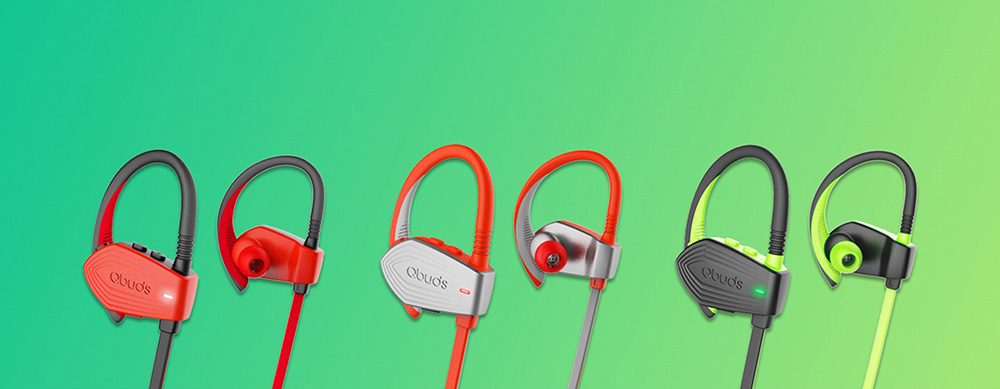 Qbuds SH810 In-ear Bluetooth Sports Earbuds HiFi CVC 6.0 Noise Cancelling - Red