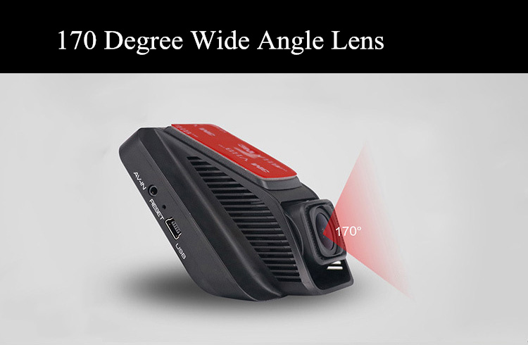 Anytek A50 NT96658 SONY IMX323 2.45 Inch LCD Dash Camera 1080P WiFi 170 Degrees Wide Angle Night Vision Car DVR - Black