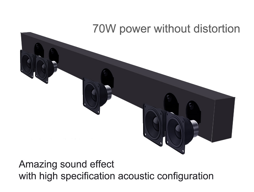 KS1 Soundbar DVB-T2 Amlogic S905 Quad Core Android 5.1.1 Internet Smart Audio System 1GB/8GB WIFI Bluetooth Gigabit LAN